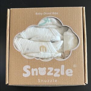 Baby Drool Bibs - White and Cream